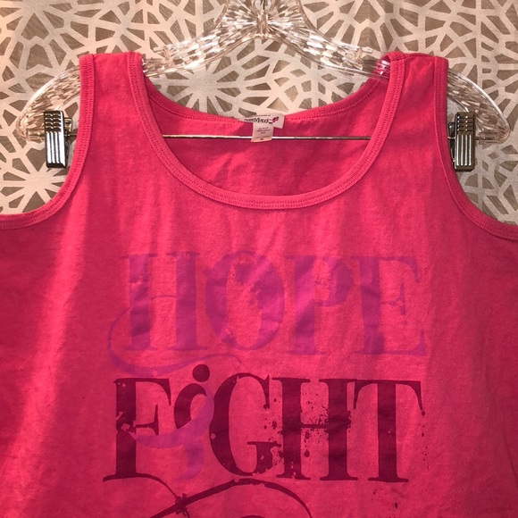 Hope Fight Cure Breast Cancer Tank Top - Picture 3 of 7